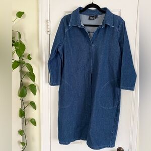 Women with Control QVC Denim Stretch Dress, Women’s Size Medium